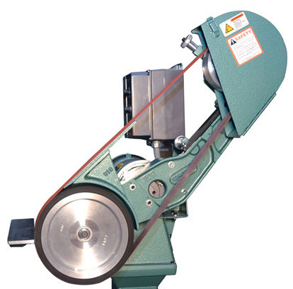 Burr King Two Wheel Belt Grinder 10" Contact Wheel 98110 Penn Tool