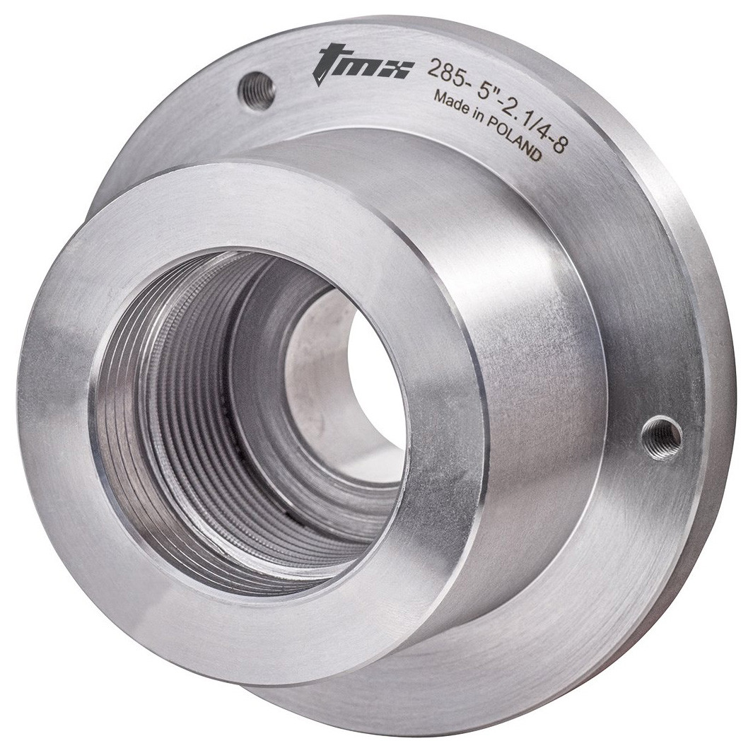 TMX Threaded Backplate for SET-TRU Chucks, 6in Threaded 2.1/4-8