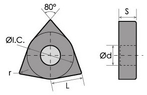 Precise WNMG/EF 80º Trigon Carbide Inserts Penn Tool Co., Inc