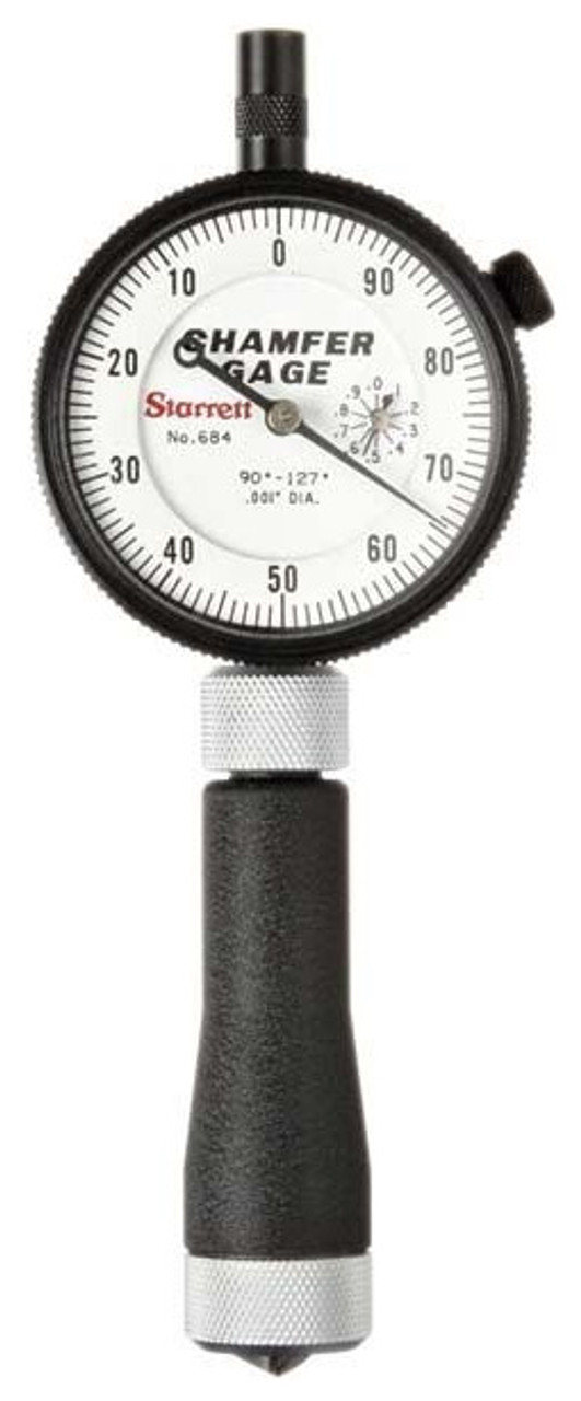 Starrett Dial Internal Chamfer Gage 6842Z, 0 1/2" Capacity, 90 127