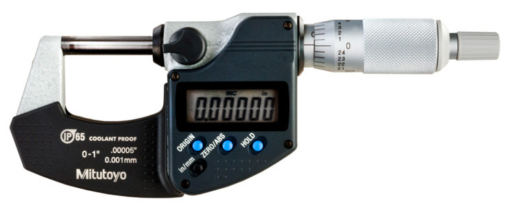 Mitutoyo MDC Digital Micrometer IP65, 0-1