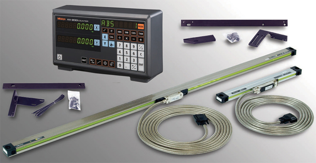 Mitutoyo Digital Readout DRO 2-Axis Lathe Package, 10