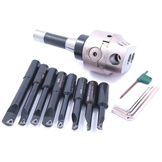 Precise Indexable Boring Tool Set w/3