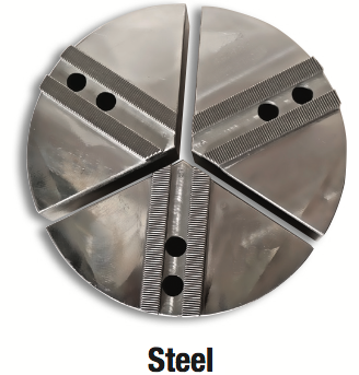 K 15C 3.0 SF   15 Lathe Chuck Serrated Steel Soft Jaws Set (3 Pcs), F