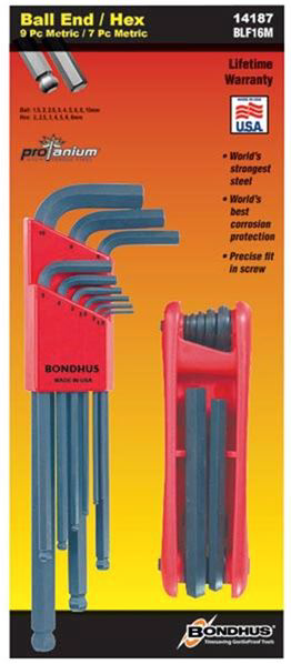 Bondhus Balldriver LWrench & Gorilla Grip Hex Key Sets Penn Tool Co., Inc