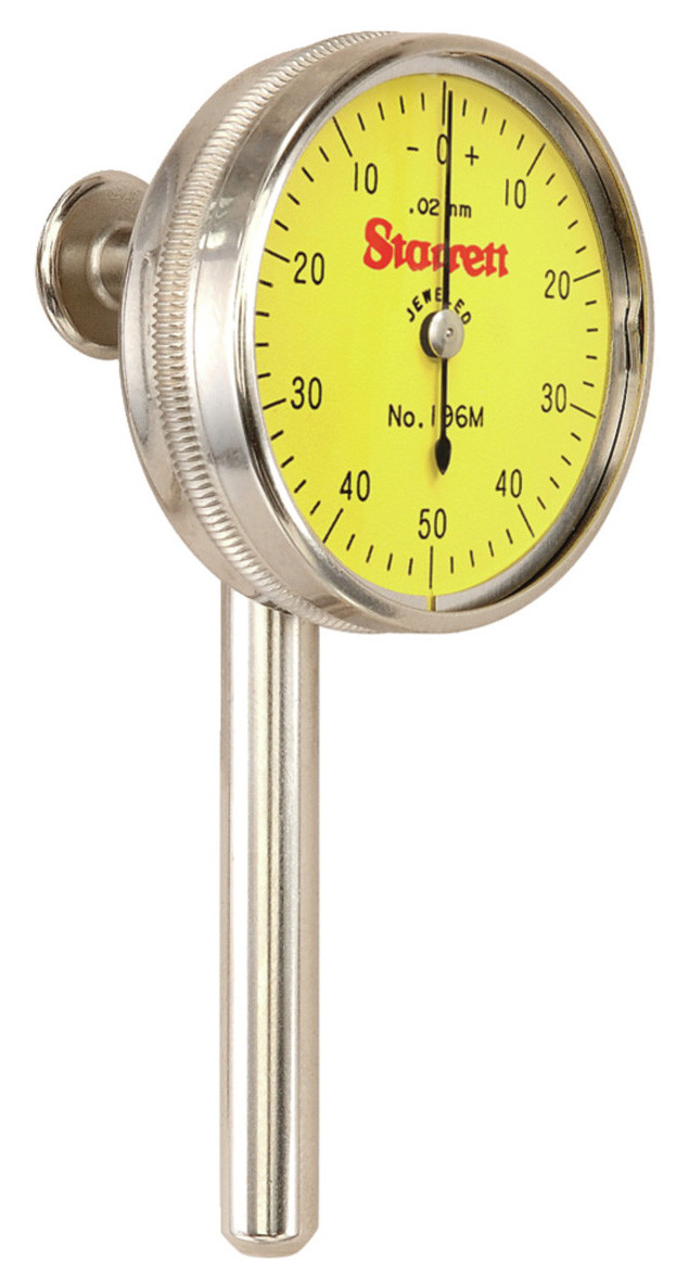 Starrett Universal Back Plunger Dial Indicator, EDP 65254 - 196MB5
