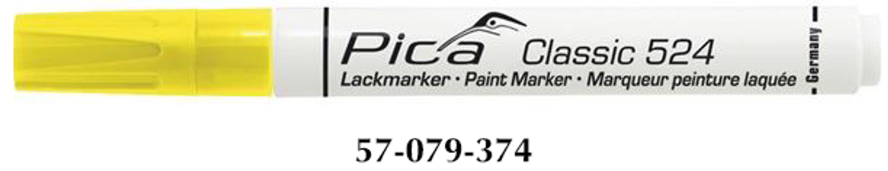Pica 524/44 Paint Industry Marker 2-4mm Round Tip Yellow