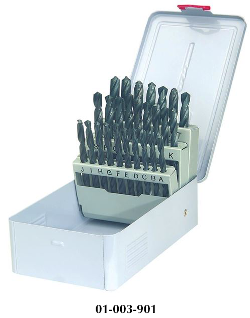 Precise 26 Piece A to Z Jobbers Length Twist Drill Sets Penn Tool Co