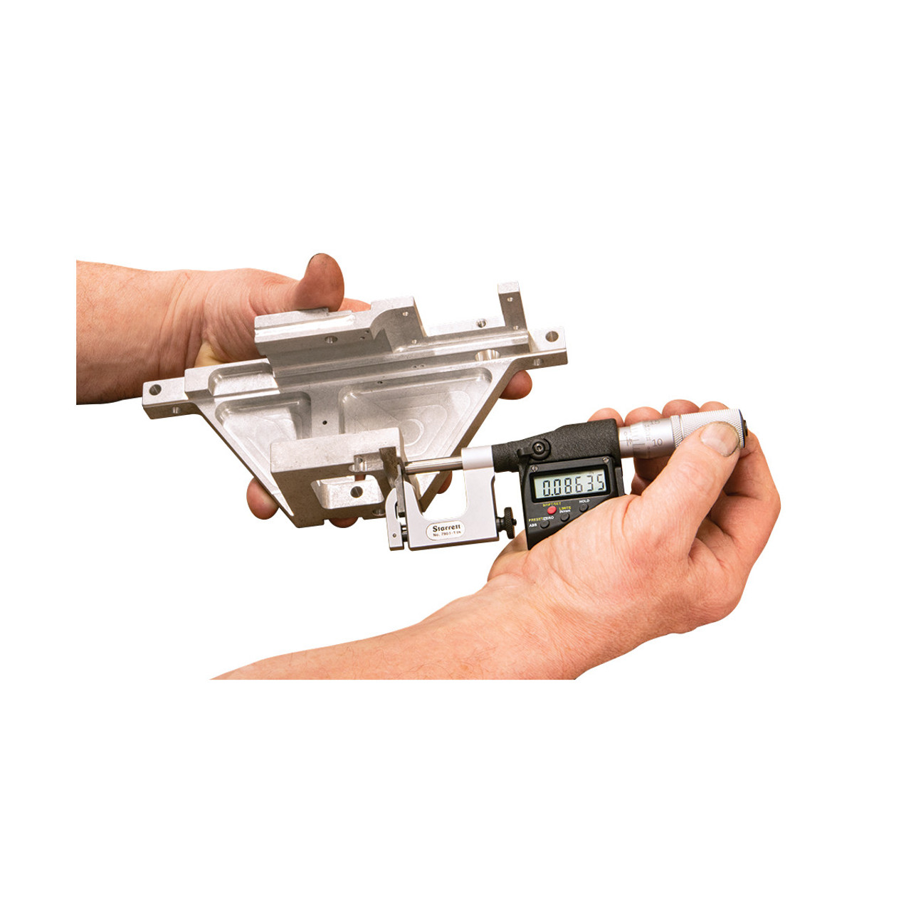 Starrett Electronic MultiAnvil Micrometer, 01", EDP 72859 790.1AFL