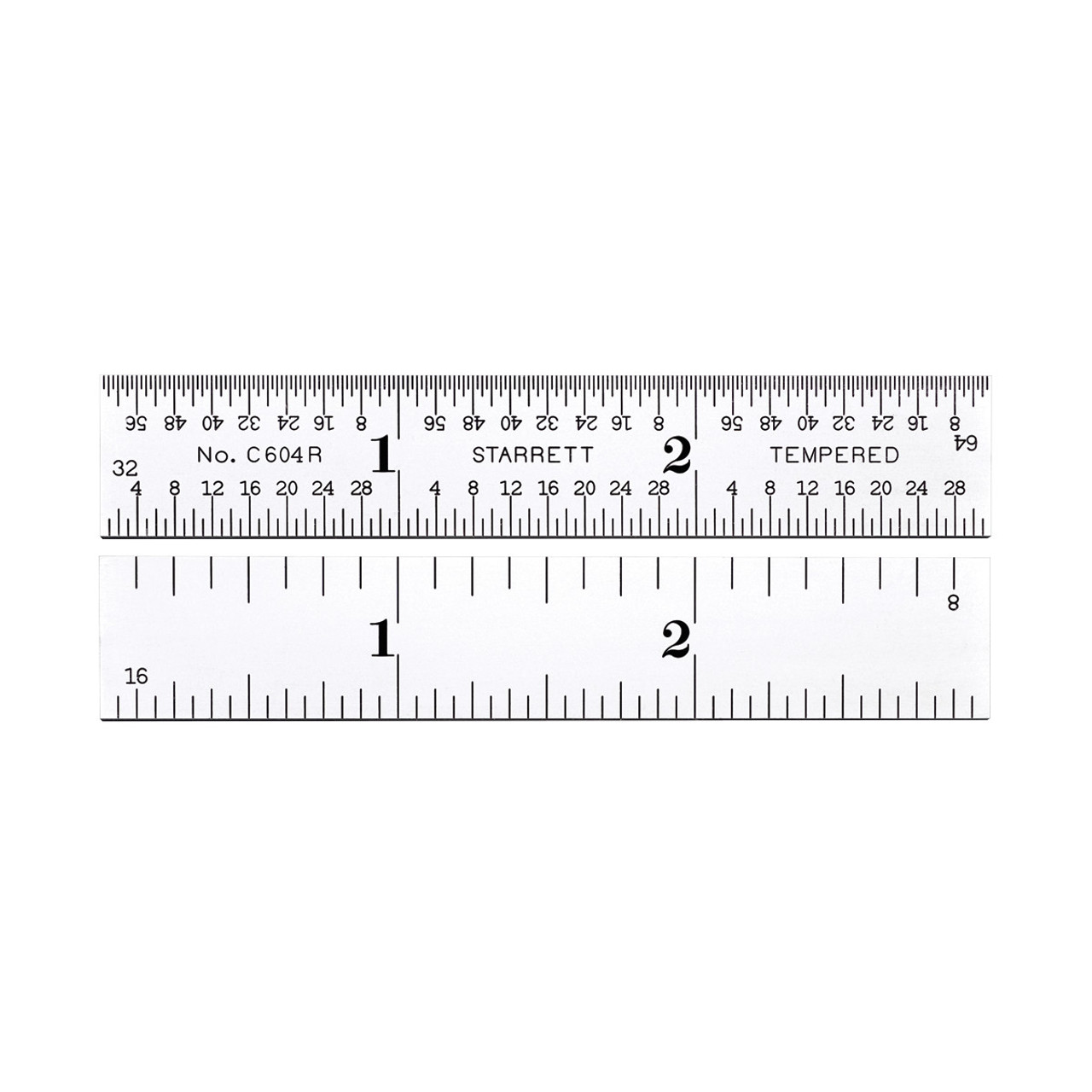 Starrett Steel Rule with Inch Graduations, 3