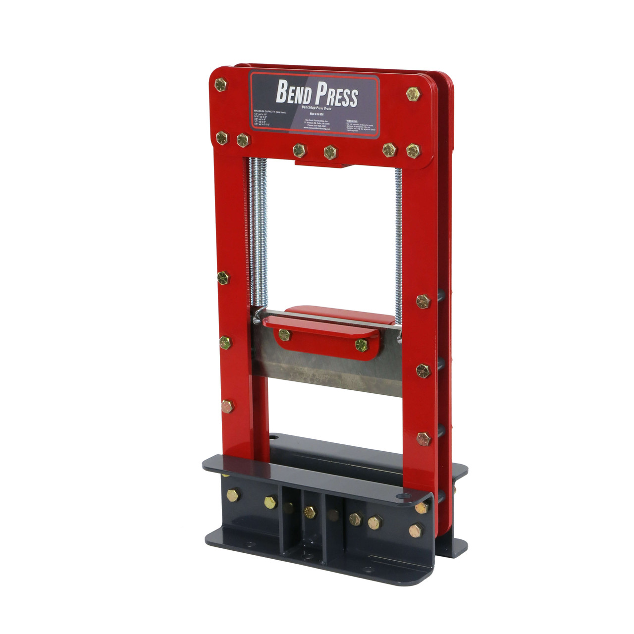 Bend Press Benchtop Brake, with 4-Way Die (without Bottle Jack ...
