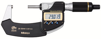 その他 Mitutoyo Quantumike 25~50mm Mitutoyo Digital Micrometer QuantuMike IP65 Metric, 25-50mm - 293