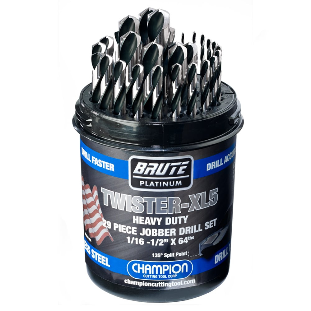 【肘打ち】simply complicated twisted Champion Brute XL5 Drill Set - TWISTER-XL5| Penn Tool Co., Inc