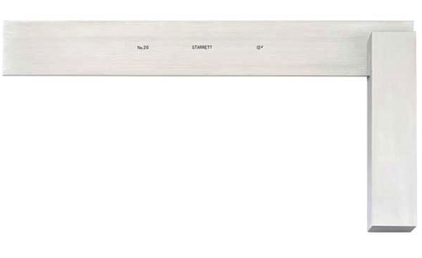 Vintage L.S. STARRETT No. 20 Machinists 3" Hardened Steel Square Tool Athol MASS -- Antique - View #7