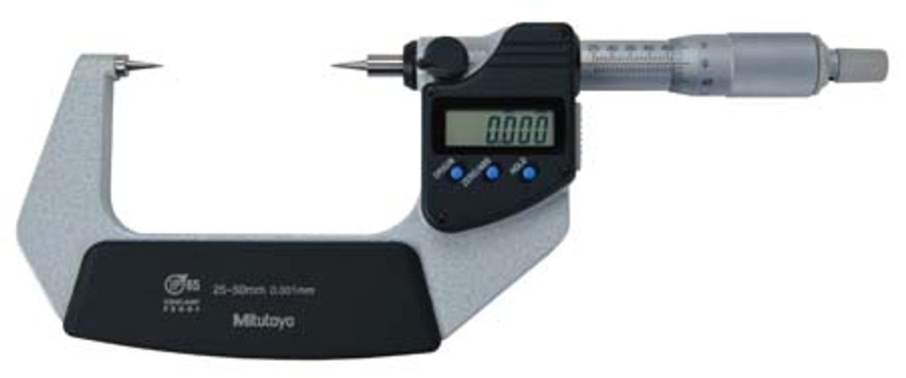 Mitutoyo Digital Point Micrometer, 0-25mm - 342-251-30