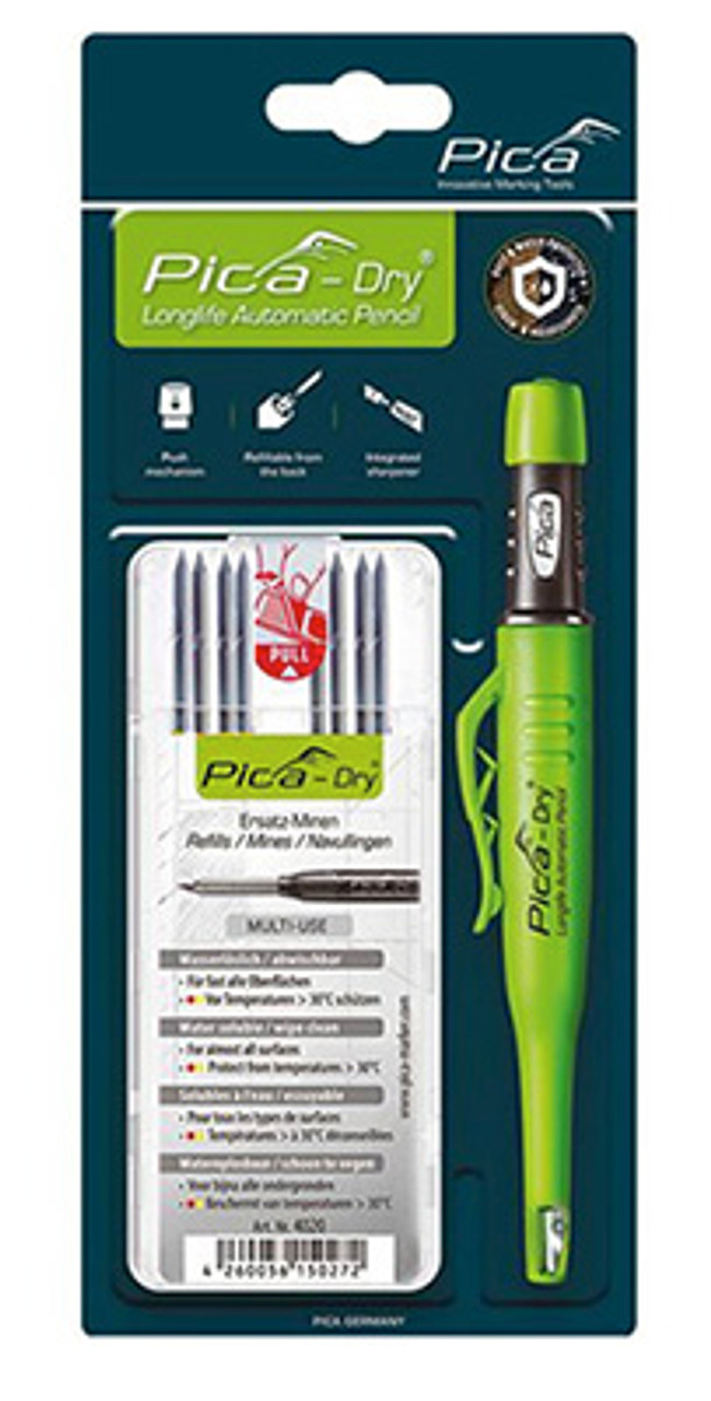 PICA 3095 Dry Longlife Automatic Pencil w/ Refills Value Pack