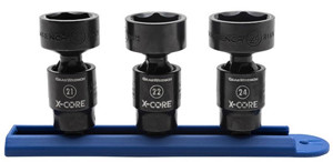 GEARWRENCH 3 Pc 3/8" Dr XCORE Universal Metric Impact Set KD84976