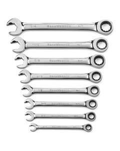 GEARWRENCH 8 Piece Ratcheting Open End Wrench SAE - KD85599 - Penn 