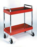 Sunex Red Service Cart with Chrome 30 x 16x 35H - SU8005SC| Penn Tool ...