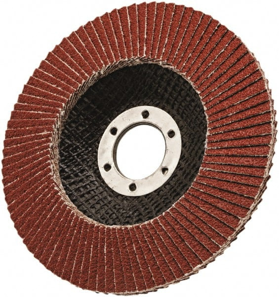 20-Pack 4-1/2" 80 Grit Flap Discs – 7/8" Arbor, For Grinding & Sanding Metal, Wood 5 thumbnail image