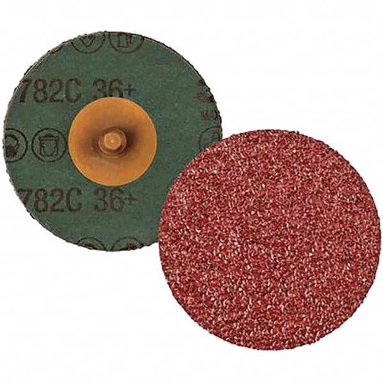 3M 2" 36 Grit Ceramic Quick Change Disc Type R Attachment, Coated