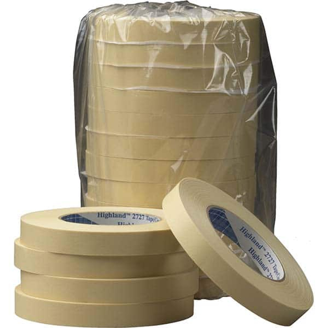 3M Masking & Painters Tape, Tape Type: Masking Tape, Material Type: Paper,  Width (mm): 18, Length (Meters): 55, Color: Natural, Adhesive Material:  Rubber 00051131065413 - 06887087 - Penn Tool Co., Inc