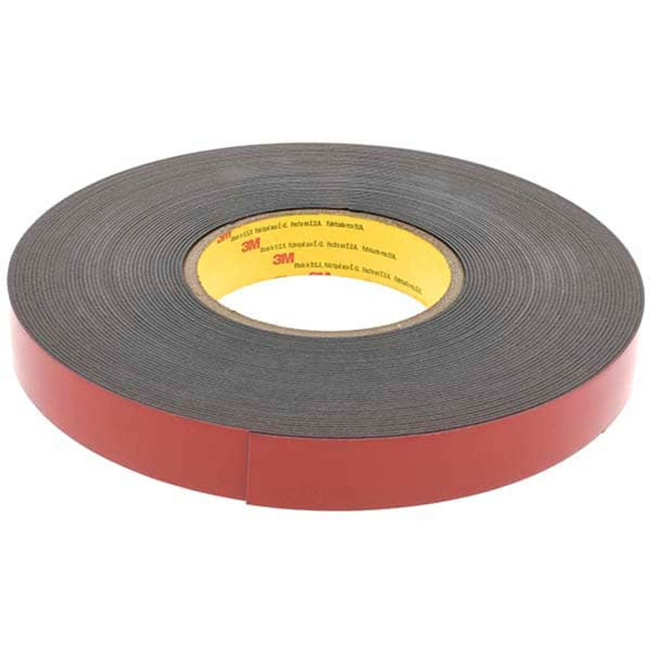 3M 7/8 x 20 Yd Acrylic Adhesive Double Sided Tape 47 mil Thick, Black,  Acrylic Foam Liner, Continuous Roll BD-KP81127 - 53604161