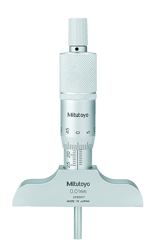 Mitutoyo Depth Micrometer Series 128, 0-25mm - 128-104| Penn Tool