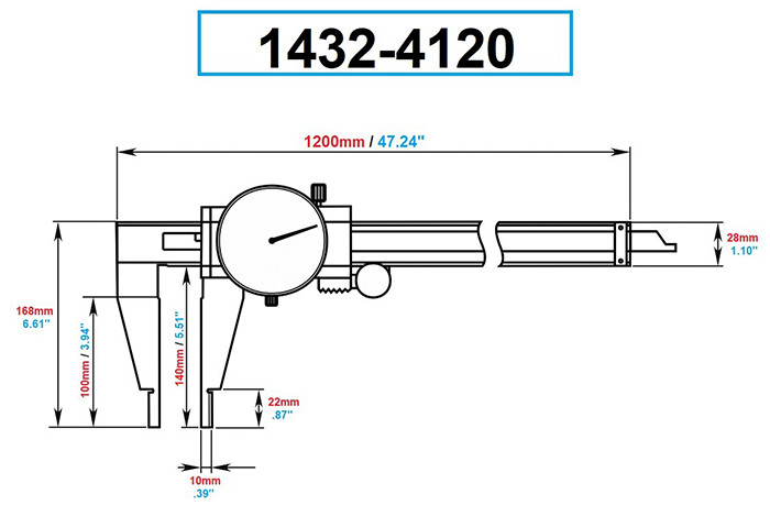 Dasqua Heavy Duty Dial Calipers Penn Tool Co., Inc