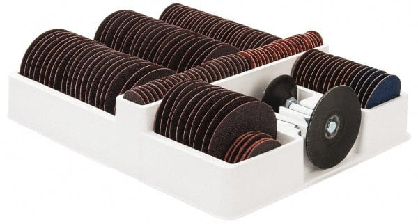 Merit Abrasives 1, 2, 3" Disc Diam, Abrasive Disc Kit Coated, Zirconia