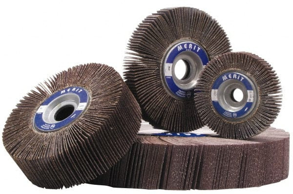 Merit Abrasives 10 x 2" 120 Grit Aluminum Oxide Unmounted Flap Wheel