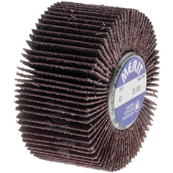 Merit Abrasives 2" Diam x 1" Face Width, Medium Ceramic Alumina Coated