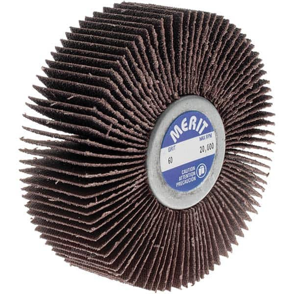 Merit Abrasives 3" Diam x 1" Face Width, Medium Ceramic Alumina Coated