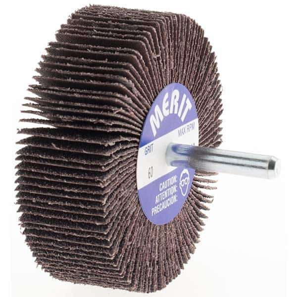 Merit Abrasives 3" Diam x 1" Face Width, Medium Aluminum Oxide Coated