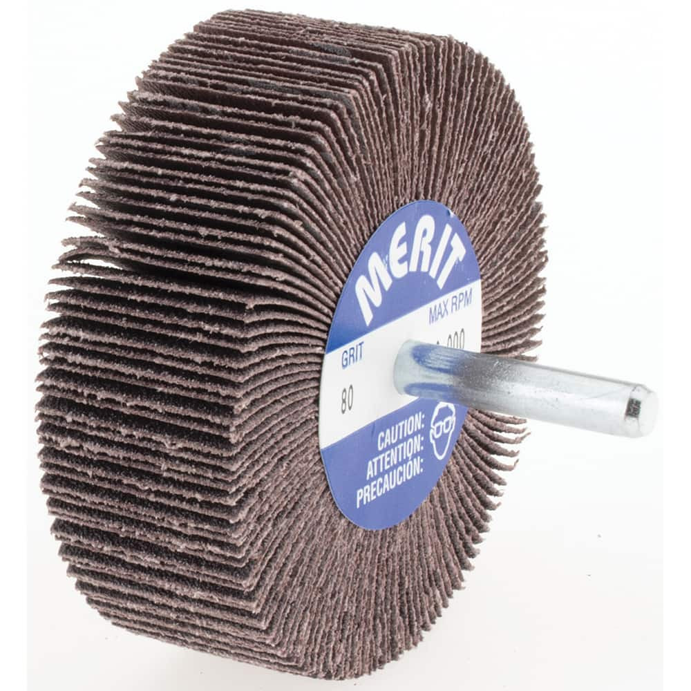 Merit Abrasives 3" Diam x 1" Face Width, Medium Aluminum Oxide Coated