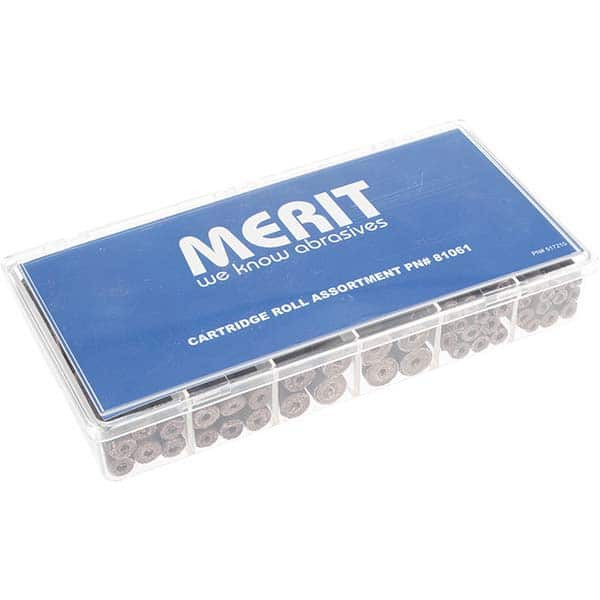Merit Abrasives 120 Piece Aluminum Oxide Cartridge Roll Set 80 & 120