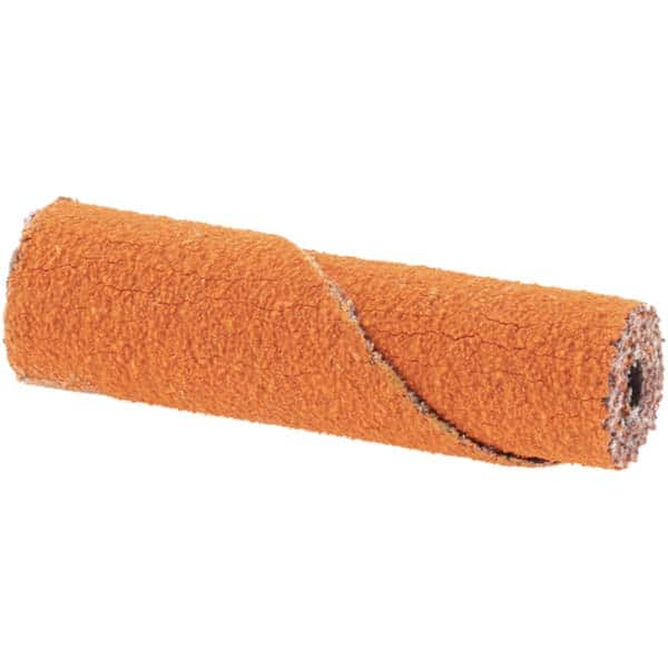 Merit Abrasives 3/8" Max Roll Diam x 11/2" OAL, 120 Grit Ceramic Straight Cartridge Roll 1/8