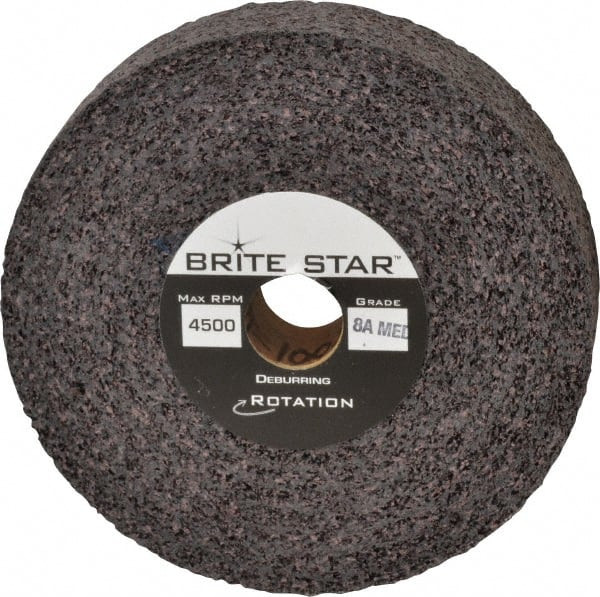 Brite Star 6" Diam, 11/2" Face Width, 1" Center Hole, Medium Grade