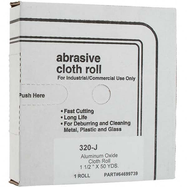Surf-Pro 1-1/2 x 50yd Shop Roll 50 Grit Aluminum Oxide Abrasive