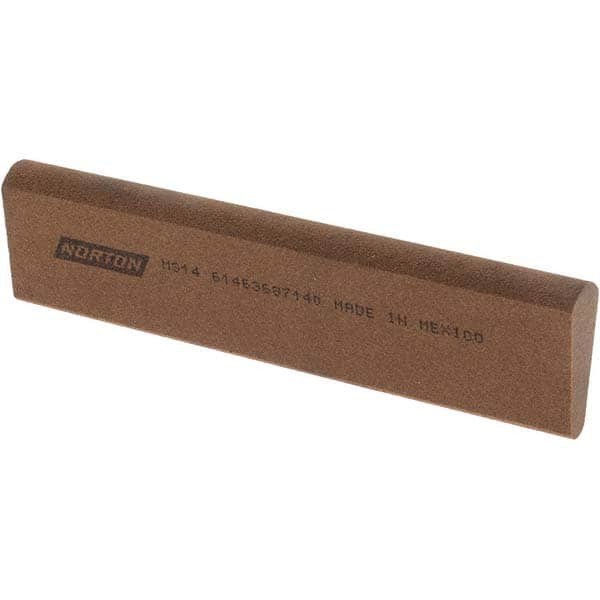 Norton 4" Long x 1" Diam x 7/16" Thick, Aluminum Oxide Sharpening Stone