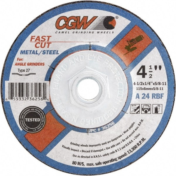 CGW Abrasives 24 Grit, 4-1/2
