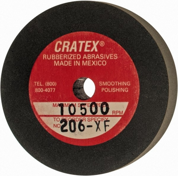 Cratex 2" Diam x 1/4" Hole x 3/8" Thick, Surface Grinding Wheel Silicon Carbide, Extra Fine