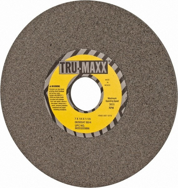 TruMaxx 7" Diam x 11/4" Hole x 1/4" Thick, H Hardness, 80 Grit