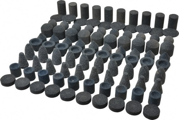 Grier Abrasive 100 Piece Aluminum Oxide Vitrified Mounted Stone 