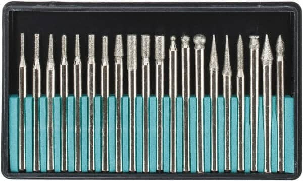 Value Collection 20 Piece Diamond Abrasive Grinding Pin Set