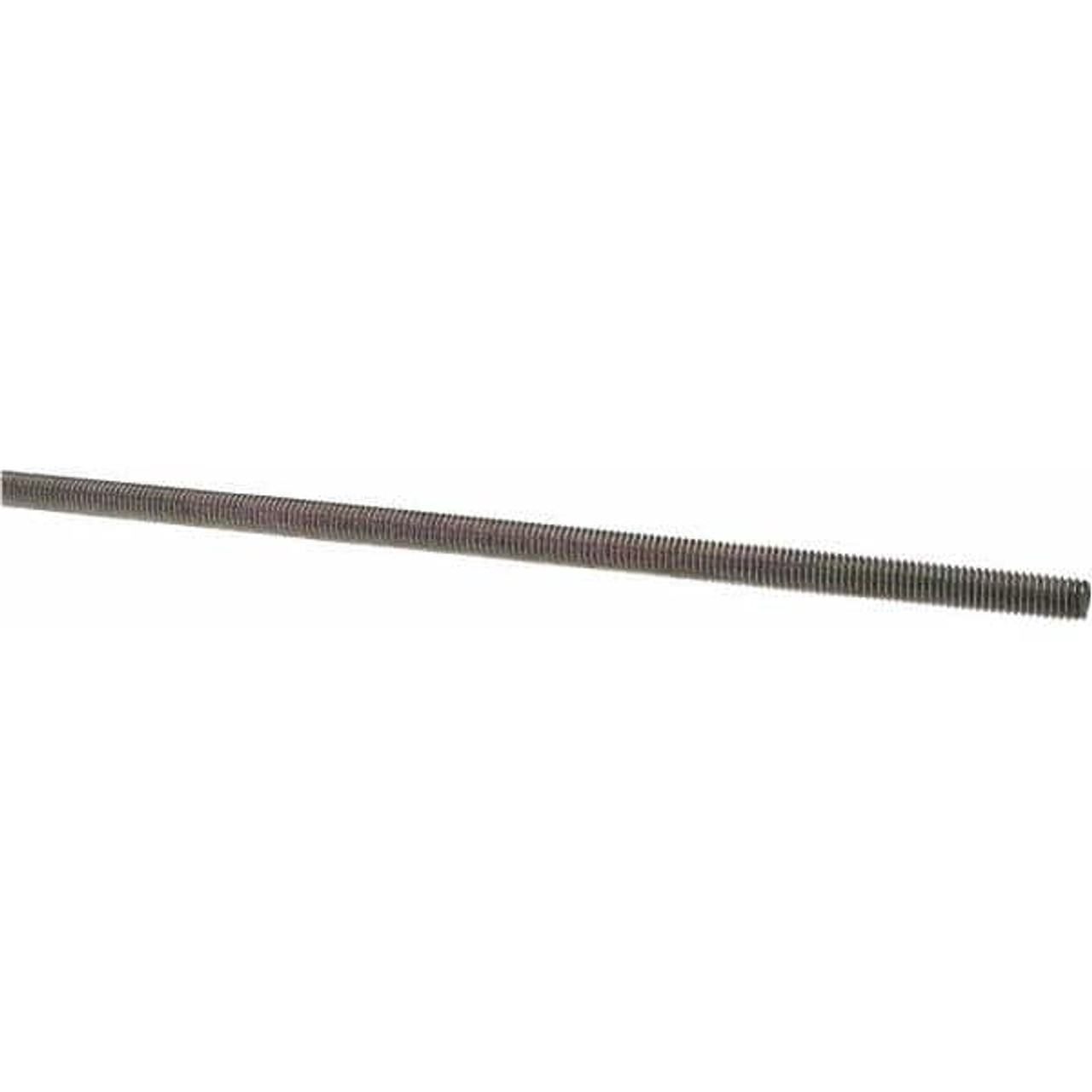 #10-32 x 6 Zinc Plated Low Carbon Steel Threaded Rod, Pack of 10 