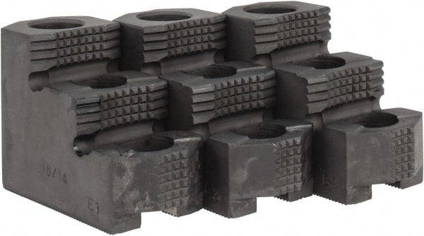 Abbott Workholding 8" Max Chuck Diam 1.5mm x 60° Serrated Hard Lathe