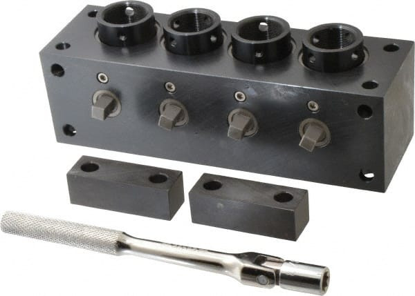YUASA Series 5C, Horizontal Multi-Collet Chuck Block Manually