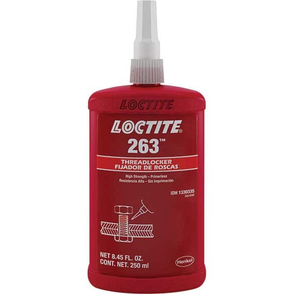 Loctite 250 mL Bottle, Red, High Strength Liquid Threadlocker Series