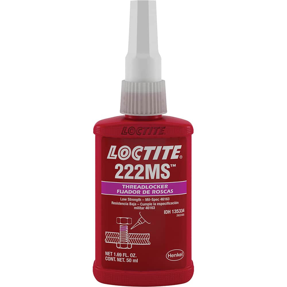 Loctite 50 mL Bottle, Purple, Low Strength Liquid Threadlocker Series ...